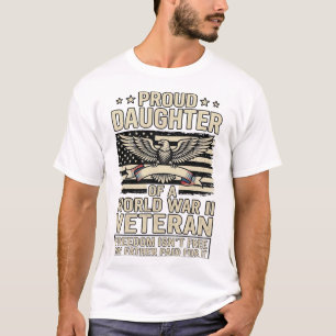 Camiseta de hija orgullosa de un veterano de la Se