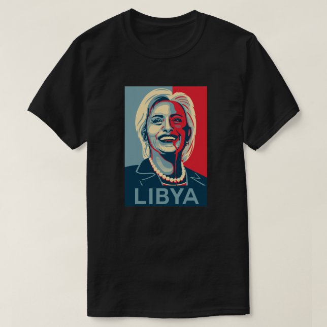Camiseta de Hillary Clinton - Libia (Diseño del anverso)