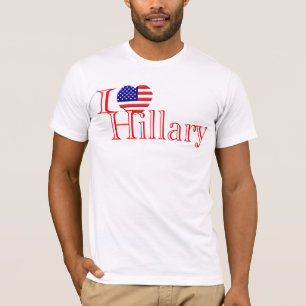 Camiseta de Hillary del amor de Hillary Clinton I