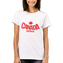 Camiseta de hinchas de la hoja de arce de Canadá