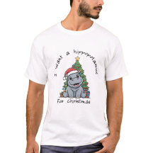Camiseta de Hipopótamo Bebé de Navidad