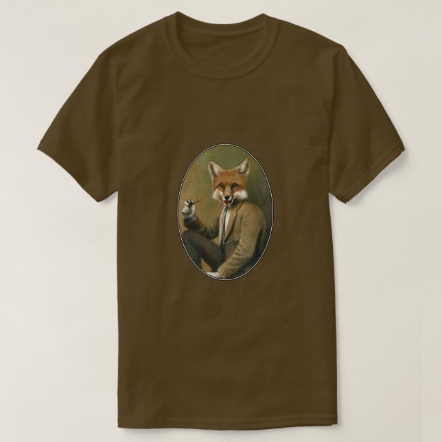 Camiseta de Hipster Fox (Diseño del anverso)