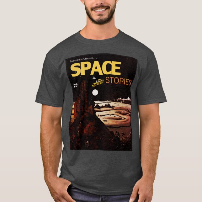 Camiseta de historias espaciales clásicas (Anverso)