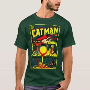 Camiseta de historietas Cat-Man de los años 40