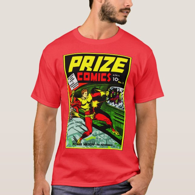 Camiseta de historietas clásicas de los años 40 (Anverso)