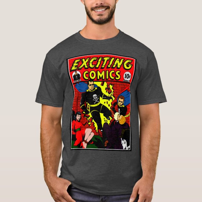 Camiseta de historietas emocionantes de los años 1 (Anverso)