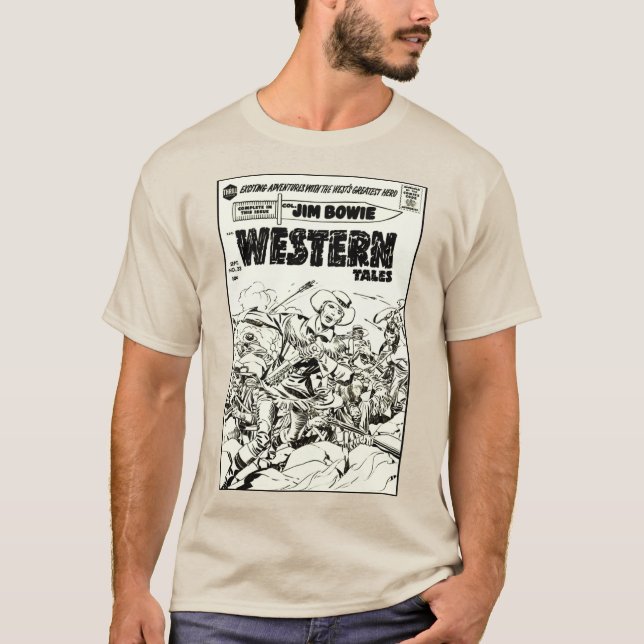 Camiseta De Historietas Occidentales Vintage (Anverso)