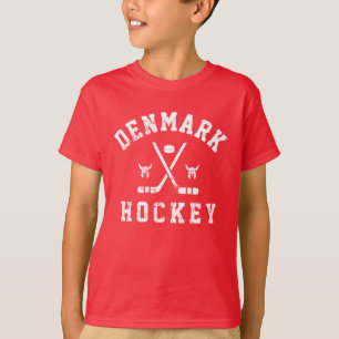 Camiseta de hockey sobre hielo de Dinamarca