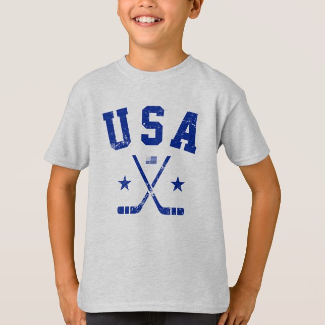 Camiseta de hockey sobre hielo de Estados Unidos (Anverso)