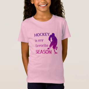Camiseta de hockey sobre hielo Púrpura hincha de t