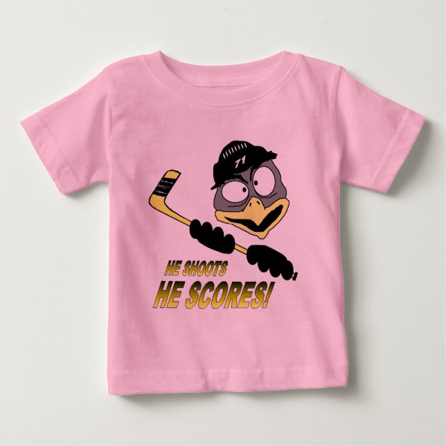 Camiseta de hockey sobre pingüino para niños (Anverso)