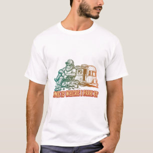 Camiseta de 'Hogar es donde lo aparco'