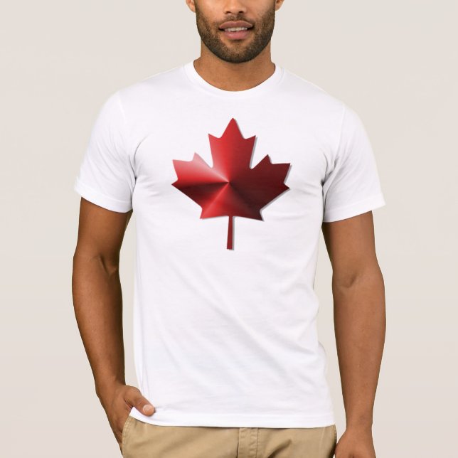 Camiseta de hoja de arce de la bandera de Canadá (Anverso)