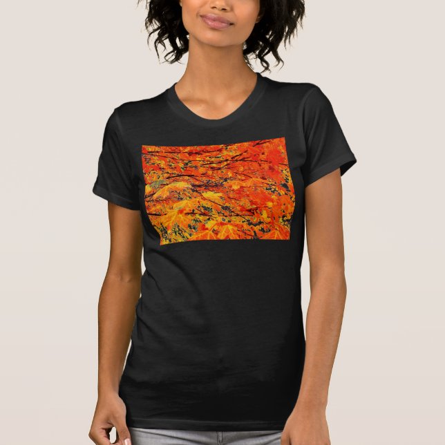 Camiseta de hojas de arce de otoño (Anverso)