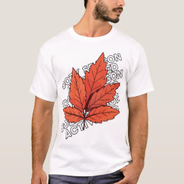 Camiseta de hojas de otoño - Tee de unisex estétic