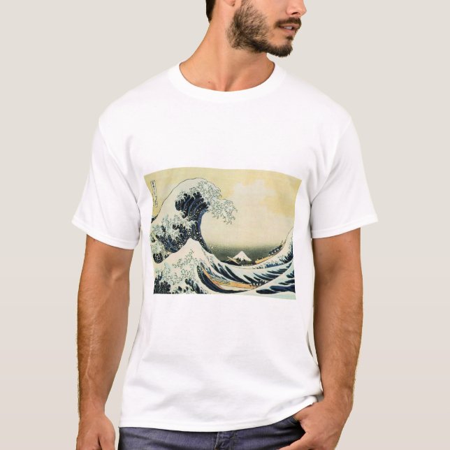 Camiseta de Hokusai Great Wave Men's T-Shirt (Anverso)