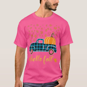Camiseta de Hola Otoño Divertida Calabaza de Hallo