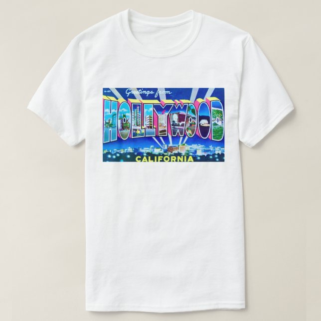 Camiseta de Hollywood CA (Diseño del anverso)