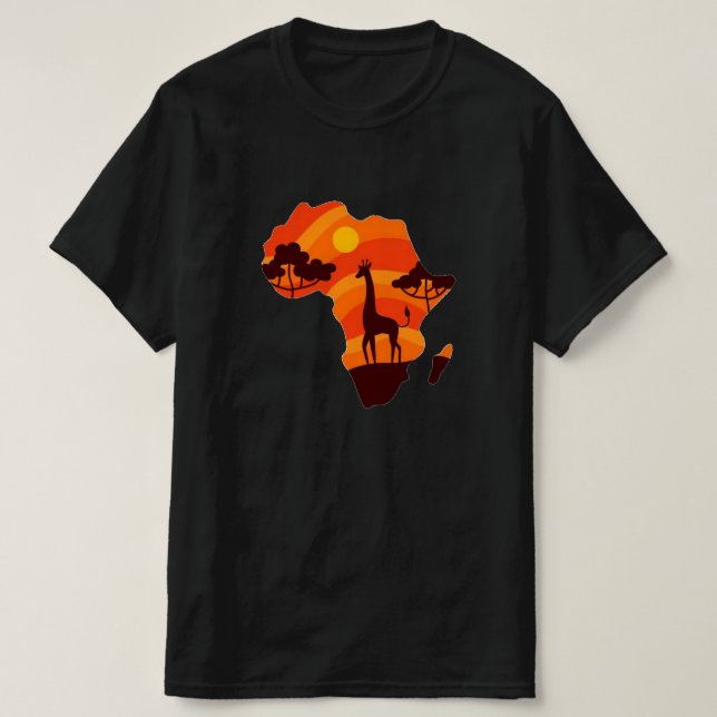 Camiseta de hombre African Sun (Diseño del anverso)