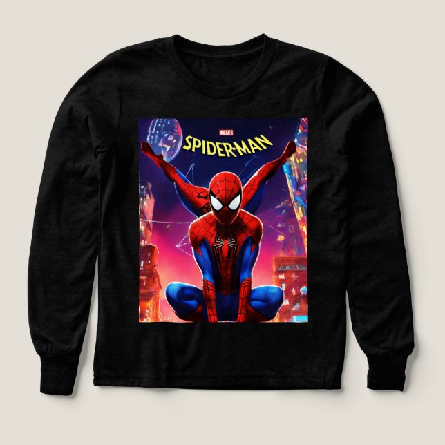 camiseta de hombre araña para niños (Diseño frontal)