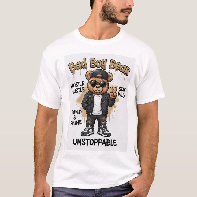 Camiseta de hombre Bad Boy Bear (Anverso)