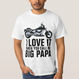 CAMISETA DE HOMBRE BIG PAPA MOTOCICLETA