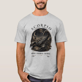 Camiseta de hombre con animal del zodiaco Escorpio