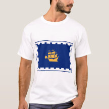 Camiseta de hombre con bandera de la ciudad de Que
