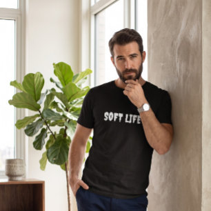 Camiseta de hombre con cita de vida suave   Auto C