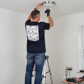Camiseta de hombre con diagramas de interruptores