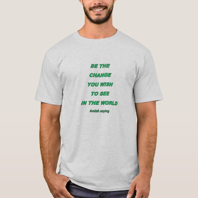 Camiseta de hombre con dicho Amish (Anverso)