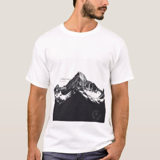 Camiseta de hombre con diseño en blanco y negro
