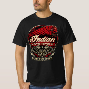 Camiseta de hombre con logo de Indian Motorcycle