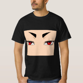 Camiseta de hombre con ojos de anime rojos y atrev