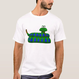 Camiseta de hombre con serpiente de dibujos animad