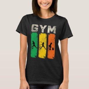 Camiseta de hombre con silueta de Retro Gym Fitnes