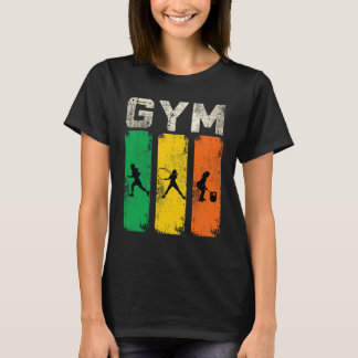 Camiseta de hombre con silueta de Retro Gym Fitnes