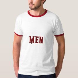 Camiseta de hombre con texto personalizado de colo