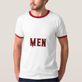 Camiseta de hombre con texto personalizado de colo