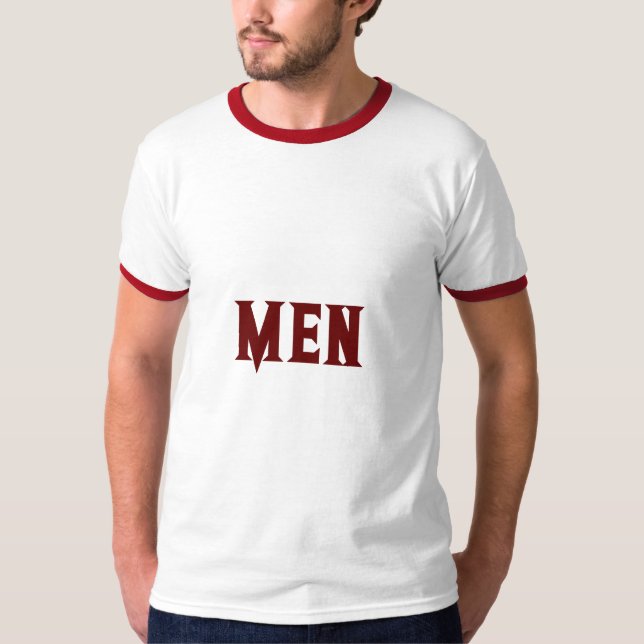 Camiseta de hombre con texto personalizado de colo (Anverso)