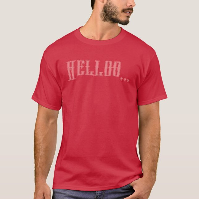 Camiseta de hombre con texto personalizado de colo (Anverso)