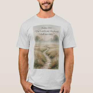 Camiseta de hombre cristiana Salmo 23:1