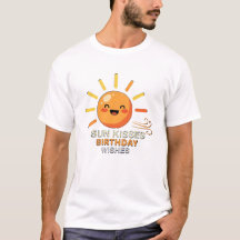 Camiseta de hombre Cumpleaños Sonriente Sol Adorab