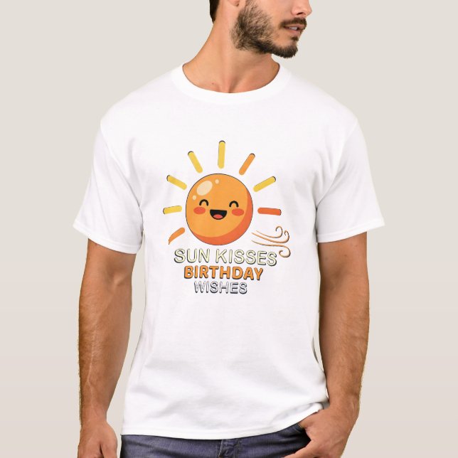 Camiseta de hombre Cumpleaños Sonriente Sol Adorab (Anverso)