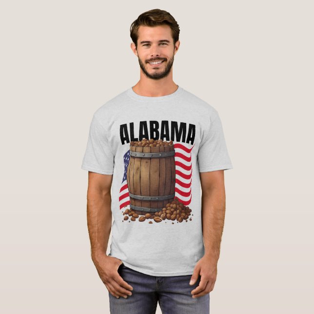 Camiseta de hombre de Alabama (Anverso completo)