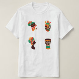 Camiseta de hombre de arte africano