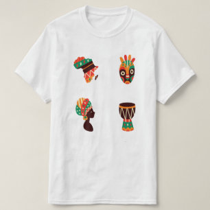 Camiseta de hombre de arte africano