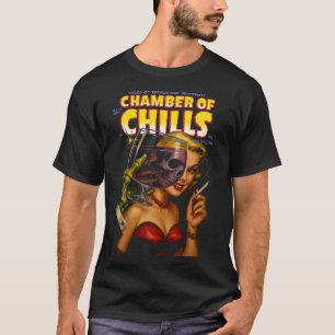 Camiseta de hombre de arte de cómic de terror vint