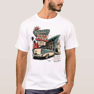 Camiseta de hombre de bolos Starlite Bowl Vintage
