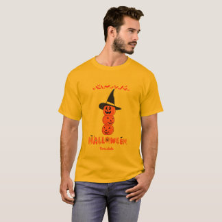 Camiseta de hombre de calabaza de Halloween linda